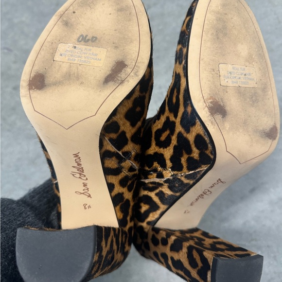 Sam Edelman leopard boots 8.5 - Picture 2 of 7